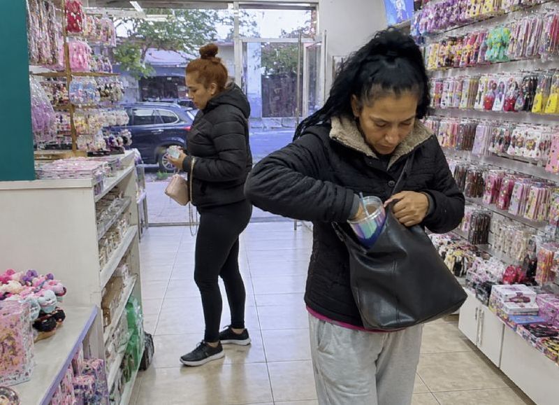 VIDEO | Villa Elvira: sustrajeron accesorios de un local, quedaron grabadas y hay dos detenidas
