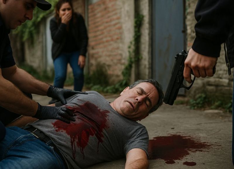 Un hombre fue baleado en el abdomen por el ex de su pareja en un ataque de celos