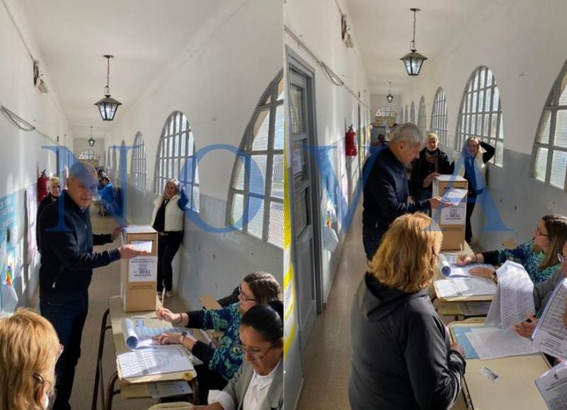 VIDEO | #Elecciones2025: el intendente Fabián Cagliardi cumplió con su deber y votó en la Escuela N°4