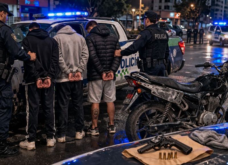 VIDEO | Villa Elvira: así fue el operativo policial que dejó a tres motochorros esposados