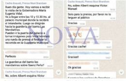Desde prensa del municipio de Brandsen quisieron esconder la visita de Vidal por temor a escraches