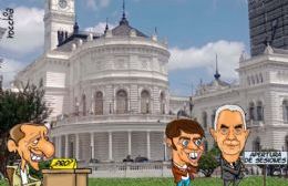 Subido a la campaña, Alak intenta alinear a los ediles de UP con Kicillof y Garro retener a los drigentes amarillos