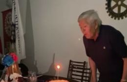 VIDEO | Clodomiro Cruz Valerio, el histórico médico del Club Cambaceres de Ensenada, cumplió 79 años