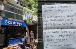 Lo que faltaba:  clausuran un café por tener cuatro mesas en la vereda