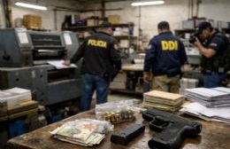 Allanamiento por hurto de empleados infieles en una imprenta de Tolosa terminó con el secuestro de un arma ilegal