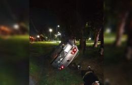 Así fue el vuelco que dejó a dos hombres internados