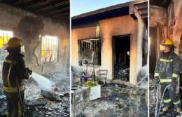 Dolor: un incendio arrasó una vivienda y murió la mascota de la familia