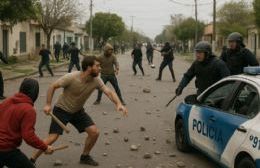 Batahola en Punta Lara: un conflicto vecinal terminó con cinco policías heridos, patrulleros dañados y siete detenidos