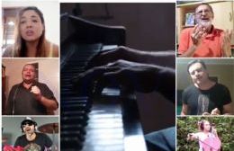 Punta Indio canta desde casa: artistas locales interpretaron una emotiva canción a distancia en pleno aislamiento