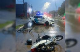 Un ciclista resultó herido tras chocar con una motociclista en el barrio San Carlos   