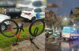 Dos accidentes en pocas horas en 13 y 39 y en 7 y 48: un ciclista y una peatona heridos
