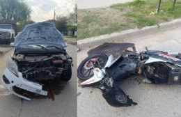 Un motociclista de 20 años murió en un accidente vial tras ser embestido por un conductor de auto